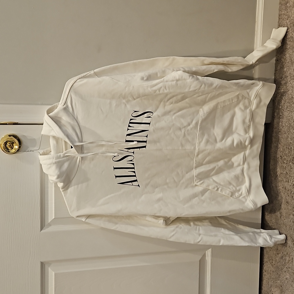 All Saints White hoodie